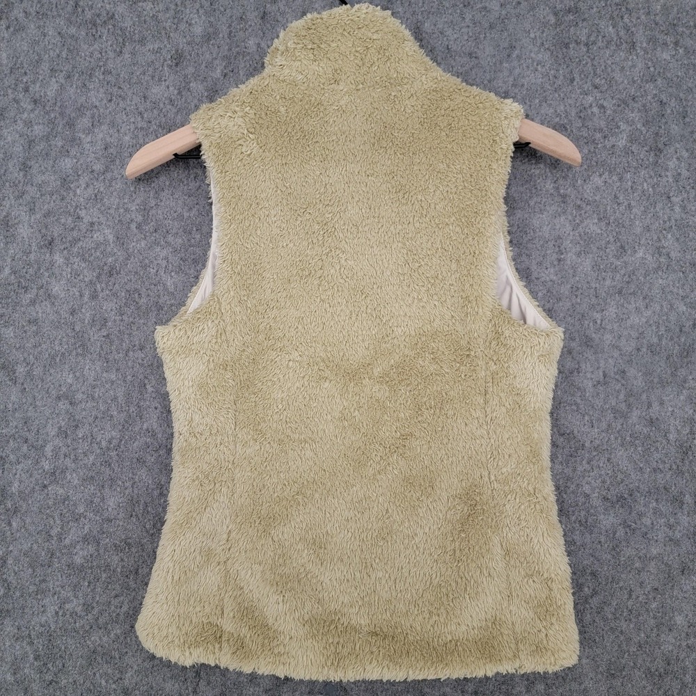 Patagonia Los Gatos Vest Womens XS El Cap Khaki Fuzzy Fleece Full Zip‎ Pockets - Picture 3 of 14